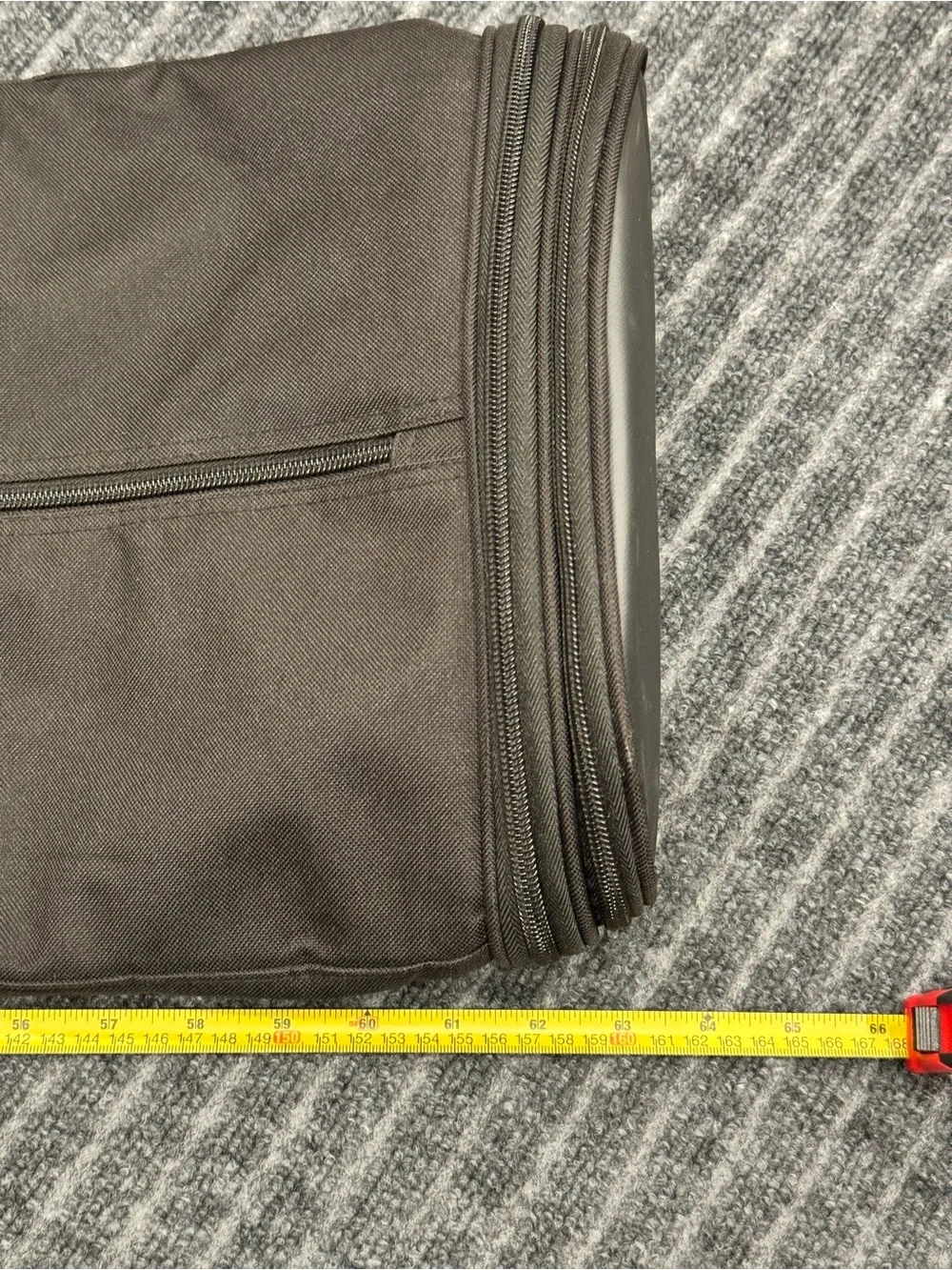 Pulse Ski Snowboard Storage Travel Carry Case Black Adjustable Length Zipper End